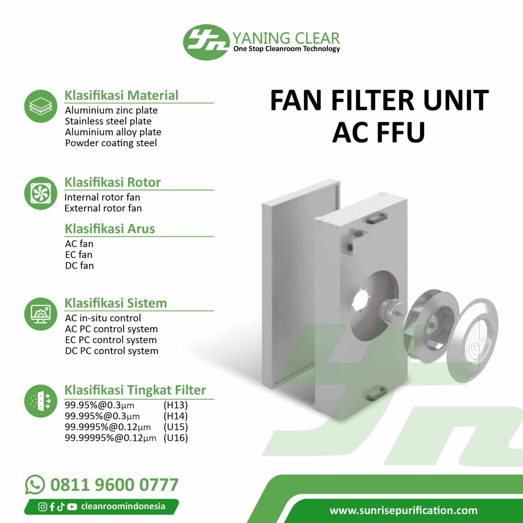 FFU Fan Filter Unit - Sunrise Purification